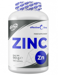 Комплексы витаминов и минералов 6PAK Nutrition ZINC   (180 tabs)