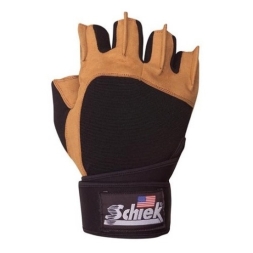 Перчатки для фитнеса и тренировок Schiek 425 Power Gloves Wrist  (Коричневый)
