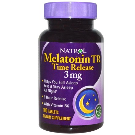 Мелатонин Natrol Melatonin Time Release 3 мг  (100 таб)