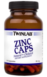 Комплексы витаминов и минералов Twinlab Zinc 50 мг  (90 капс)