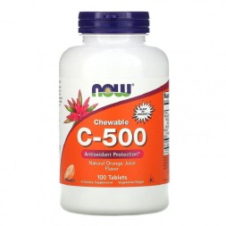 Отдельные витамины NOW C-500 Chewable  (100 таб)