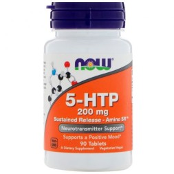 БАДы для мужчин и женщин NOW 5-HTP 200 мг  (90 таб)