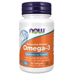 Омега-3 NOW Omega-3 1000 мг  (30 капс)