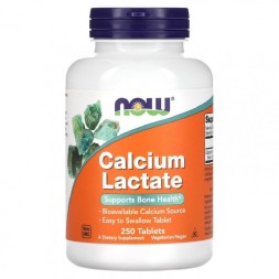 Комплексы витаминов и минералов NOW Calcium Lactate  (250 таб)
