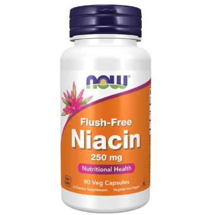 Витамин В3 (никотиновая кислота) NOW Niacin 250 мг  (90  капс)